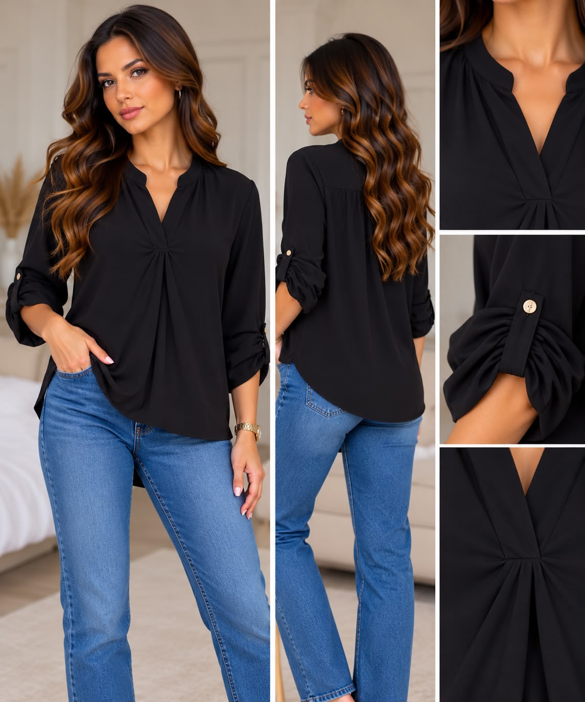 Blouse - zwart