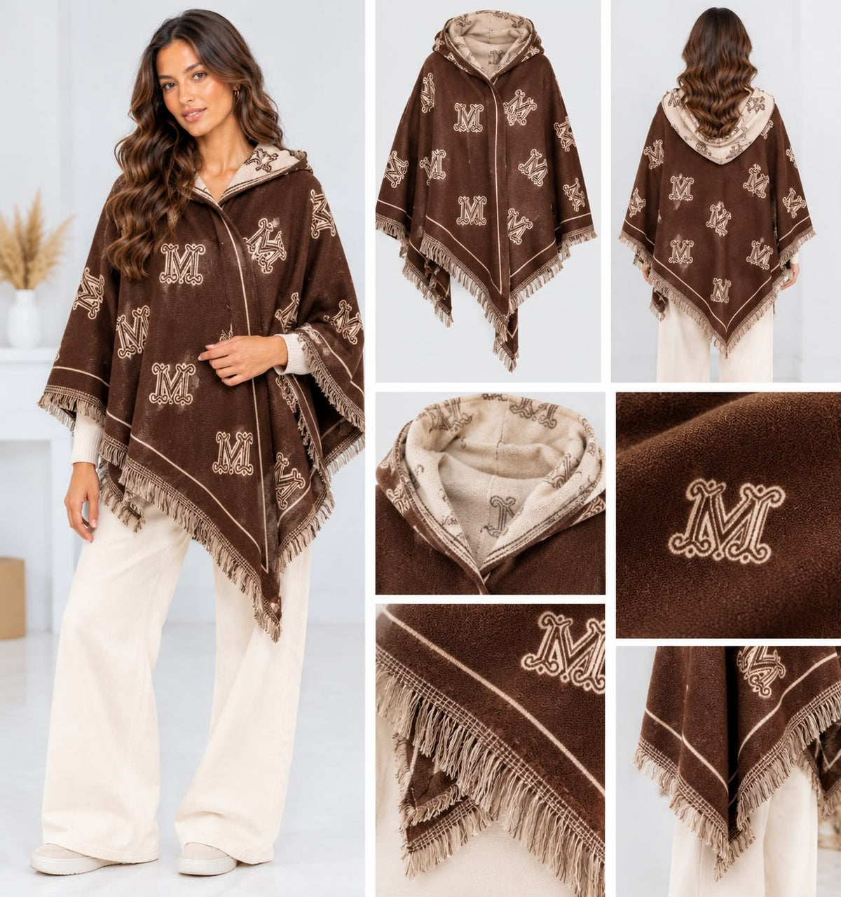 Poncho - bruin