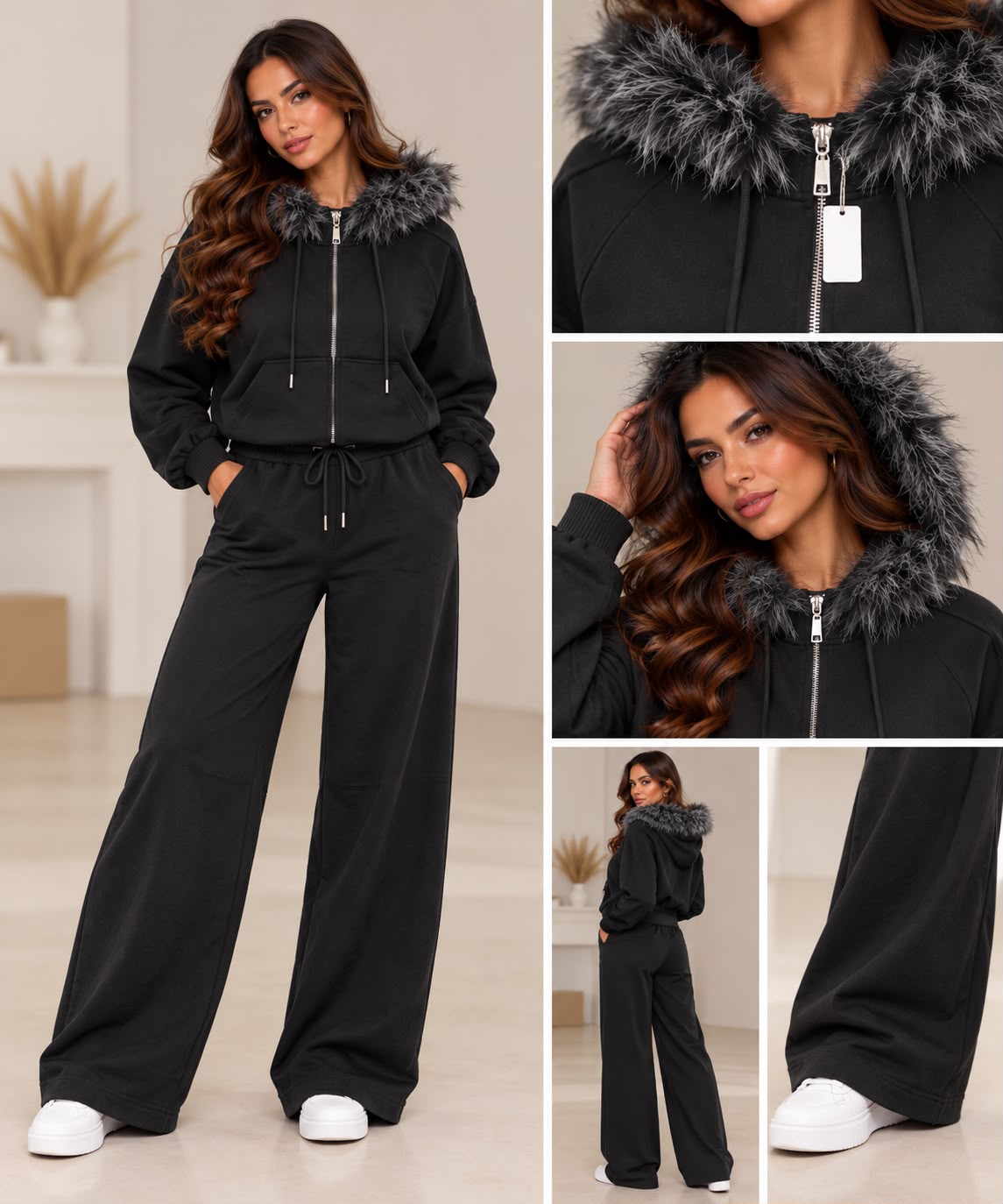 Noor set - zwart