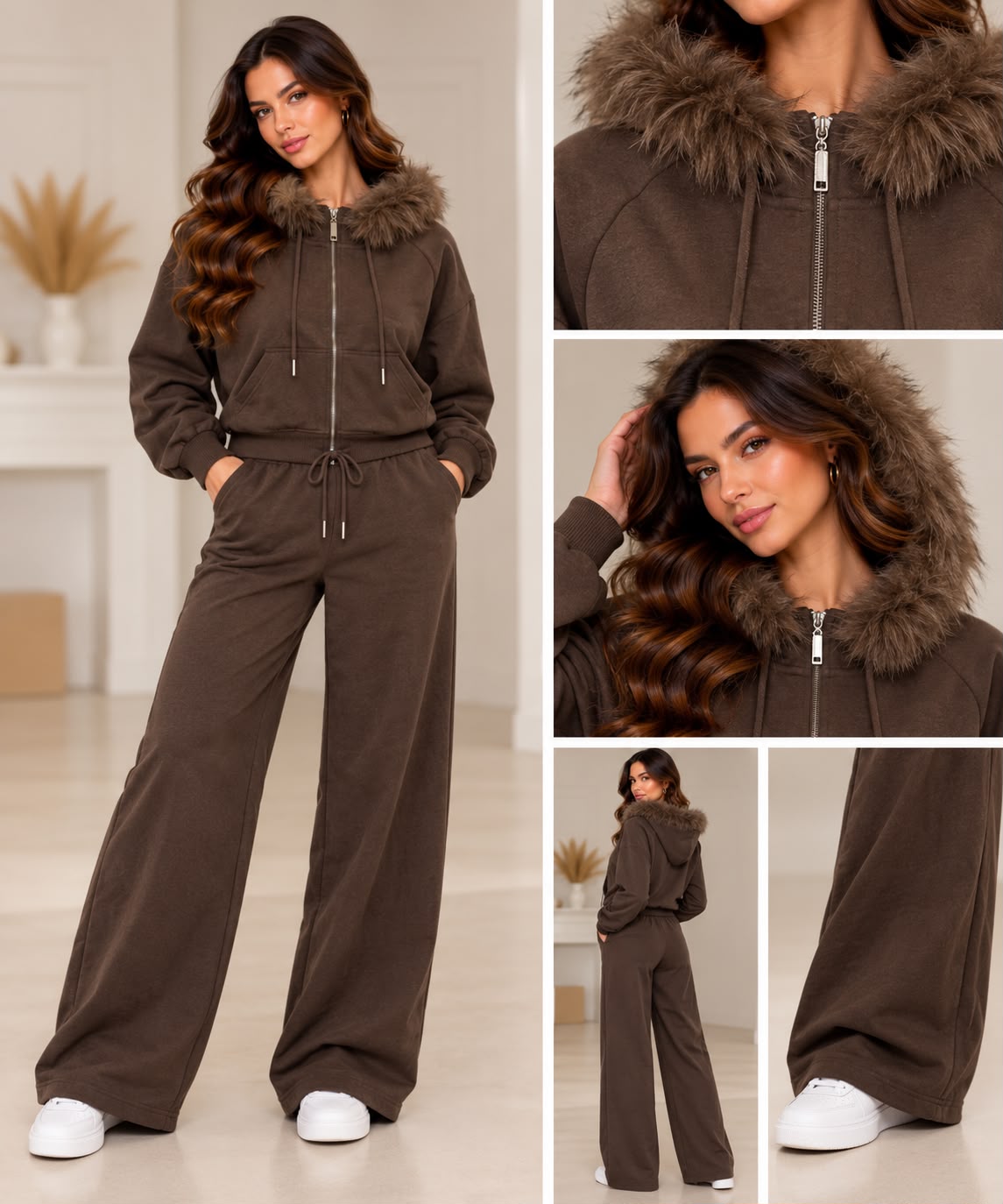 Noor set - bruin