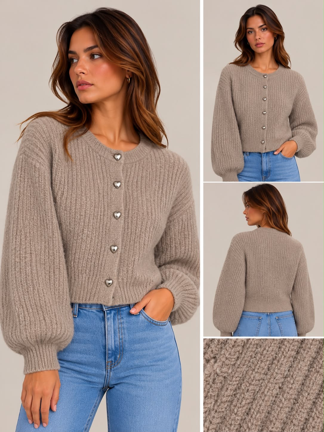 Mia vest - taupe