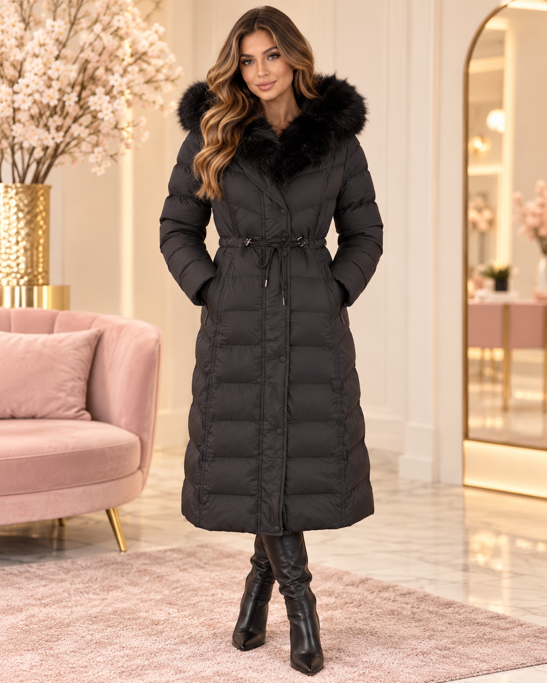 Noëlle Long Puffer Coat