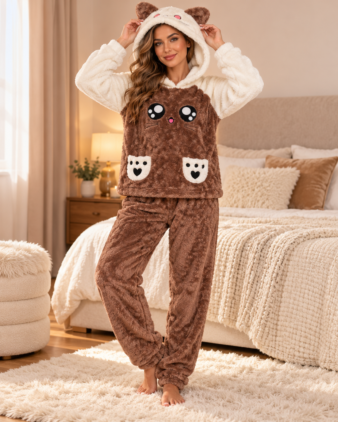 Hamster pyjama - bruin