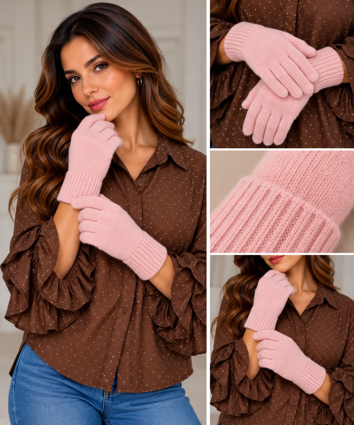 Handschoenen - licht roze