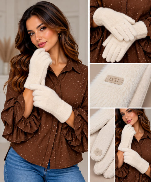 Luxe handschoenen - creme