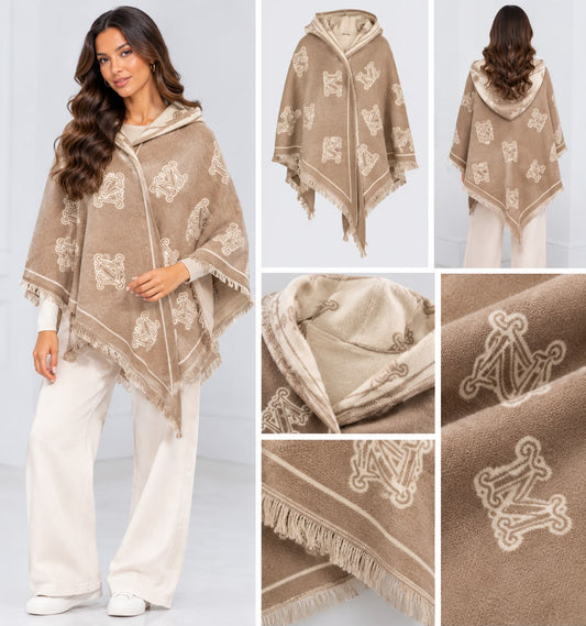Poncho - taupe
